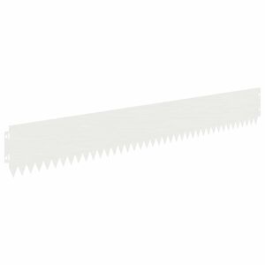 vidaXL Obrubn&iacute;k tr&aacute;vnika 30 ks 103 x 15 cm Oceľ Biela