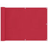 vidaXL Balk&oacute;nov&aacute; obrazovka V&iacute;novo červen&aacute; 75 x 300 cm Oxfordsk&aacute; l&aacute;tka