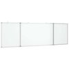 vidaXL Magnetick&aacute; biela tabuľa skladacia 160x50x1,7 cm hlin&iacute;k