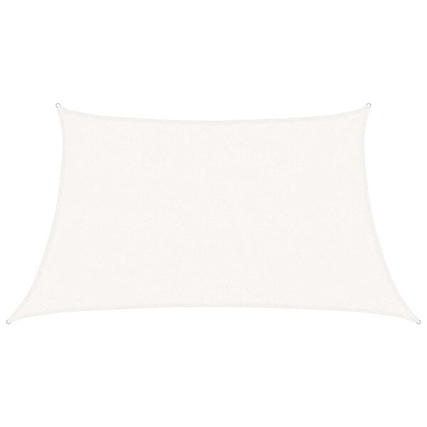 vidaXL Tieniaca plachta 160 g/m² biela 3/4x2 m HDPE