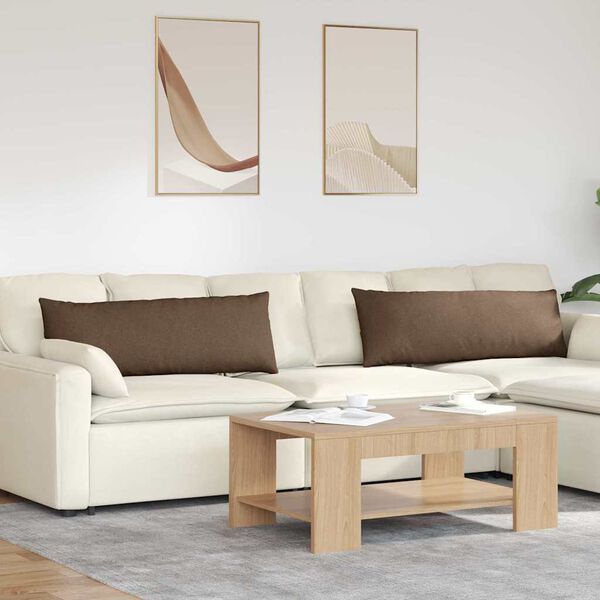 vidaXL Vank&uacute;&scaron;e na pohovku 2 pcs Hned&aacute; 120 x 40 cm l&aacute;tka