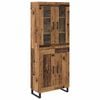 vidaXL Highboard 2 ks Star&eacute; drevo 69,5 x 34 x 180 cm Kompozitn&eacute; drevo