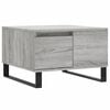 vidaXL Konferenčn&yacute; stol&iacute;k siv&yacute; dub sonoma 55x55x36,5 spracovan&eacute; drevo