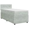 vidaXL Posteľ boxspring s matracom Svetlosiv&aacute; 100 x 200 cm Zamat