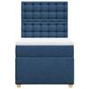 vidaXL Boxspring posteľ s matracom modr&aacute; 100x200 cm l&aacute;tka