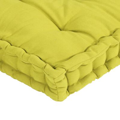 vidaXL Podlahové podložky na paletový nábytok 3 ks jablkovo-zelené bavlna
