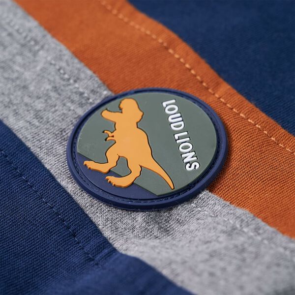 Detské tričko s dlhými rukávmi námornícke modré 92