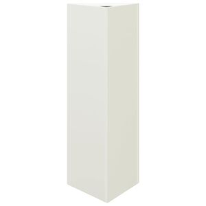 vidaXL Z&aacute;hradn&yacute; kvetin&aacute;č biely trojuholn&iacute;k 30x26x75 cm oceľ