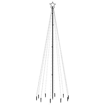 vidaXL Vianočný stromček so špicom 310 teplých a bielych LED 300 cm