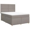 vidaXL Boxspring posteľ s matracom sivohned&yacute; 140x190 cm l&aacute;tka