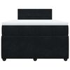 vidaXL Posteľn&yacute; r&aacute;m boxspring s matracom čierny 120x200 cm zamat