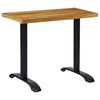 vidaXL Bistro Table Nohy 2 ks Čierna 61x8x72 cm Liatina