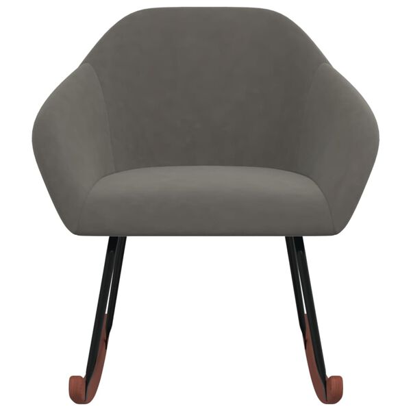 vidaXL Hojdacie kreslo tmavosiv&eacute; l&aacute;tkov&eacute;