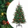 vidaXL Umel&yacute; vianočn&yacute; stromček Zelen&aacute; 150 cm PVC, kov a plast