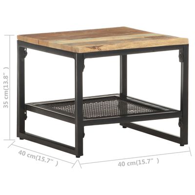 vidaXL Príručný stolík 40x40x35 cm, recyklovaný masív