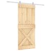 vidaXL Posuvn&eacute; dvere Pr&iacute;rodn&aacute; a biela 90 x 210 cm