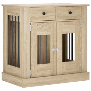 vidaXL N&aacute;bytok pre psa Dub sonoma 80 x 47,5 x 80 cm Kompozitn&eacute; drevo