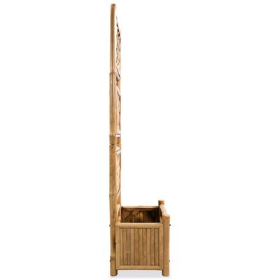 vidaXL Vyvýšený záhradný záhon s mriežkou, bambus 40 cm