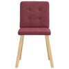 vidaXL Jedálenské stoličky 2 ks, vínovo červené, látka