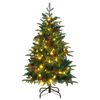 vidaXL Umel&yacute; v&yacute;klopn&yacute; vianočn&yacute; stromček 150 LED 120 cm