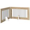 vidaXL Skladacia psia br&aacute;na so stojanmi 2 pcs Dub sonoma 200,5 cm