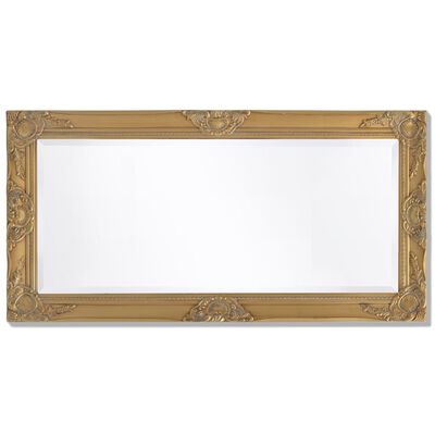 vidaXL Nástenné zrkadlo v barokovom štýle, 100x50 cm, zlaté
