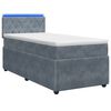vidaXL Posteľ boxspring s matracom Tmavosiv&aacute; 80 x 200 cm Zamat