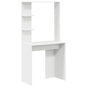 vidaXL St&ocirc;l Biela Kompozitn&eacute; drevo 78,5 x 37 x 154,5 cm