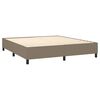 vidaXL Posteľn&yacute; r&aacute;m boxspring s matracom sivohned 180x200 cm l&aacute;tka