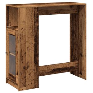 vidaXL Barov&yacute; st&ocirc;l s policami star&eacute; drevo 101x40x103,5cm kompoz. drevo