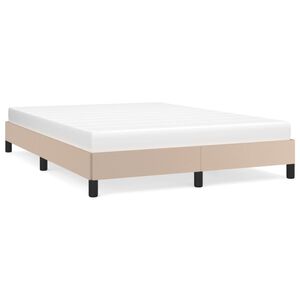 vidaXL Posteľn&yacute; r&aacute;m kapuč&iacute;nov&yacute; 140x190 cm umel&aacute; koža