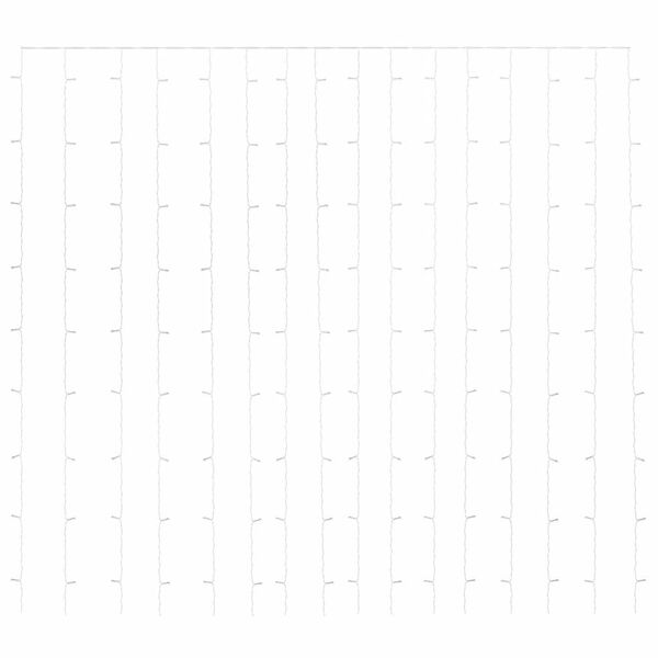 vidaXL Vianočn&yacute; LED sveteln&yacute; z&aacute;ves 3x3 m 300 LED farebn&yacute; 8 funkci&iacute;