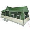 vidaXL Rodinn&yacute; stan so strechou Zelen&aacute; a b&eacute;žov&aacute; 622 x 295 x 238 cm