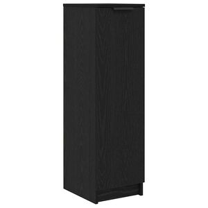 vidaXL Skriňa na top&aacute;nky s poličkou Čierny dub 29,5 x 35 x 101 cm