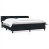 vidaXL Box Spring Posteľ s matracmi Čierna 180x210 cm Zamat