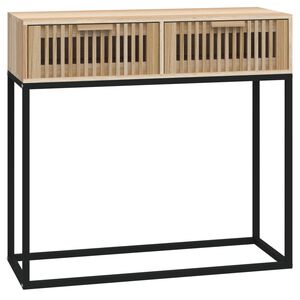 vidaXL Konzolov&yacute; stol&iacute;k 80x30x75 cm spracovan&eacute; drevo a železo