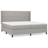 vidaXL Posteľn&yacute; r&aacute;m boxsping s matracom bledosiv&yacute; 200x200 cm l&aacute;tka