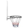 vidaXL Basketbalová doska biela 109x71x3 cm polyetén