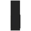 vidaXL Vysok&aacute; skrinka čierna 63x33x100 cm kompozitn&eacute; drevo