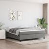 vidaXL Boxspring posteľ s matracom tmavosivá 180x200 cm látka