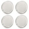 vidaXL Kryty vzduchov&yacute;ch ventil&aacute;torov 4 ks Strieborn&aacute; 200 mm