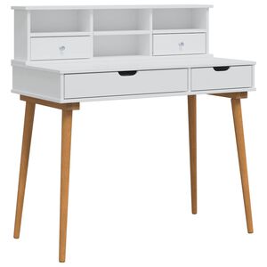 vidaXL Sada toaletn&eacute;ho stol&iacute;ka FAUSKE 2 ks Biela 100 x 50 x 103,5 cm
