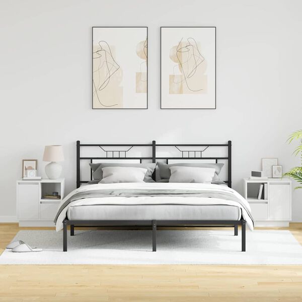 vidaXL Nočn&yacute; stol&iacute;k 2 pcs Biela 50 x 34,5 x 50 cm Kompozitn&eacute; drevo