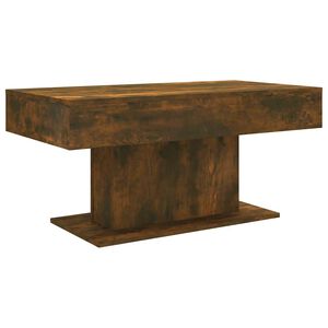 vidaXL Konferenčn&yacute; stol&iacute;k dymov&yacute; dub 96x50x45 cm spracovan&eacute; drevo