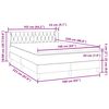 vidaXL Box Spring Posteľ s matracom Svetlosiv&aacute; 160x220 cm Zamat