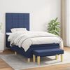 vidaXL Boxspring posteľ s matracom modr&aacute; 100x200 cm l&aacute;tka