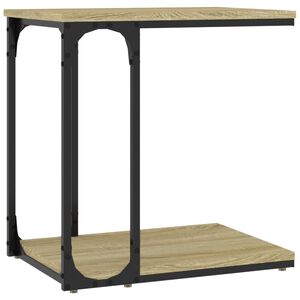 vidaXL Bočn&yacute; stol&iacute;k dub sonoma 50x35x52 cm spracovan&eacute; drevo