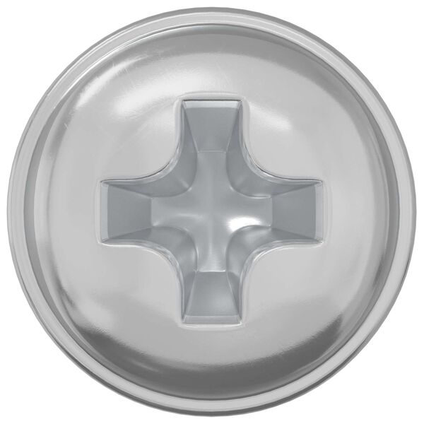 vidaXL Z&aacute;mkov&eacute; skrutky Jednofarebn&yacute; 12 pcs Strieborn&aacute; M4 x 5 mm Železo