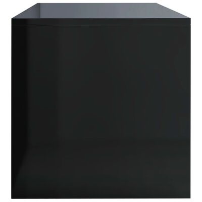 vidaXL TV skrinka čierna 80x40x40 cm drevotrieska vysokolesklá
