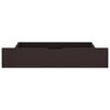 vidaXL Posteľn&yacute; r&aacute;m a 2 z&aacute;suvky tmavohned&yacute; 200x200 cm borovicov&yacute; mas&iacute;v